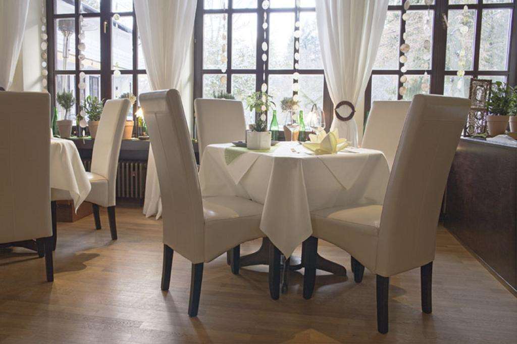 באד ברגזברן Hotel Kurparkblick מסעדה תמונה